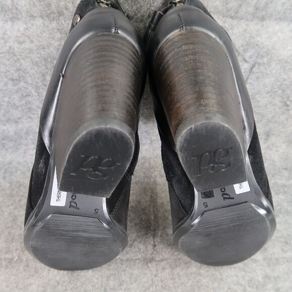 Paul Green Shoes Womens 7.5 Bootie Jada Tassel Black Leather Water Resistant Zip - Picture 14 of 16